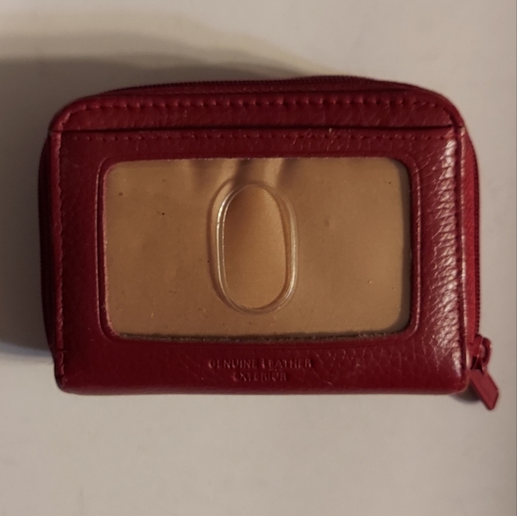 Vintage Buxton pebbled leather double zip accordion style wallet - Picture 2 of 13